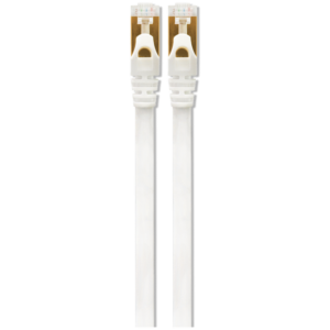 VolkanoX Giga Series Cat 7 Ethernet Cable 10m - White, Gold-Plated Tips