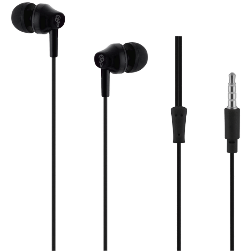 Pro Bass Genesis Series 3.5mm Wired Earphones (No Mic) - Black