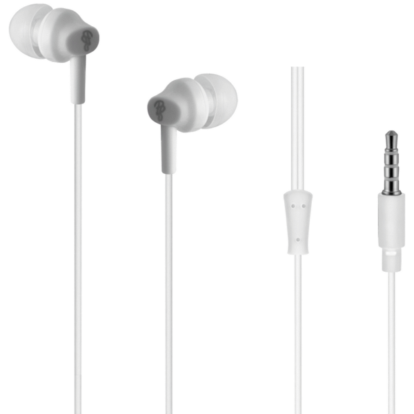 Pro Bass Genesis Series 3.5mm Wired Earphones (No Mic) - White