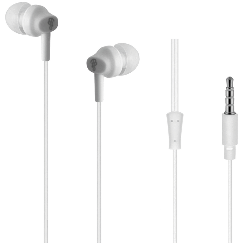 Pro Bass Genesis Series 3.5mm Wired Earphones (No Mic) - White