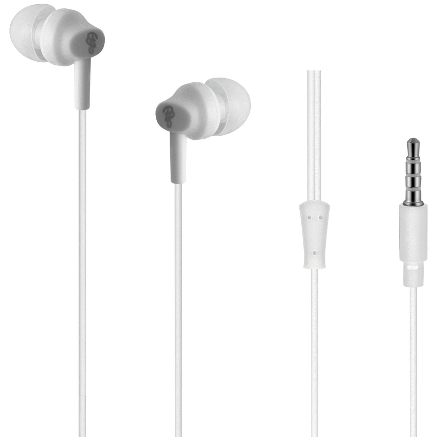 Pro Bass Genesis Series 3.5mm Wired Earphones (No Mic) - White - Image 1
