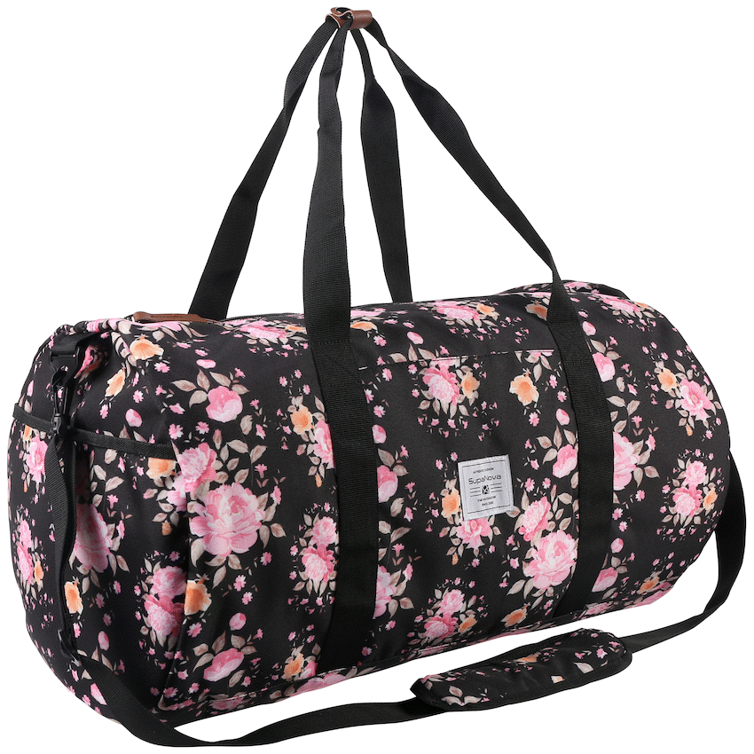 Supanova Kate Duffle Blk/Floral - Image 1