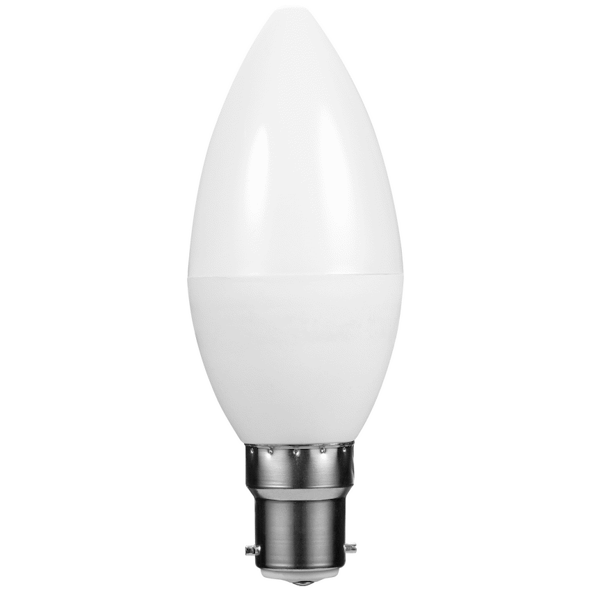 SWITCHED 5W Candle LED Light Bulb B22 - Warm White - Image 2