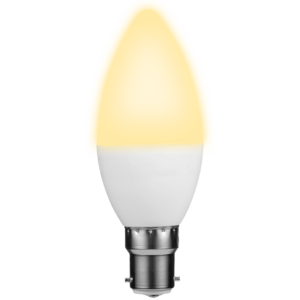 SWITCHED 5W Candle LED Light Bulb B22 - Warm White - Image 3