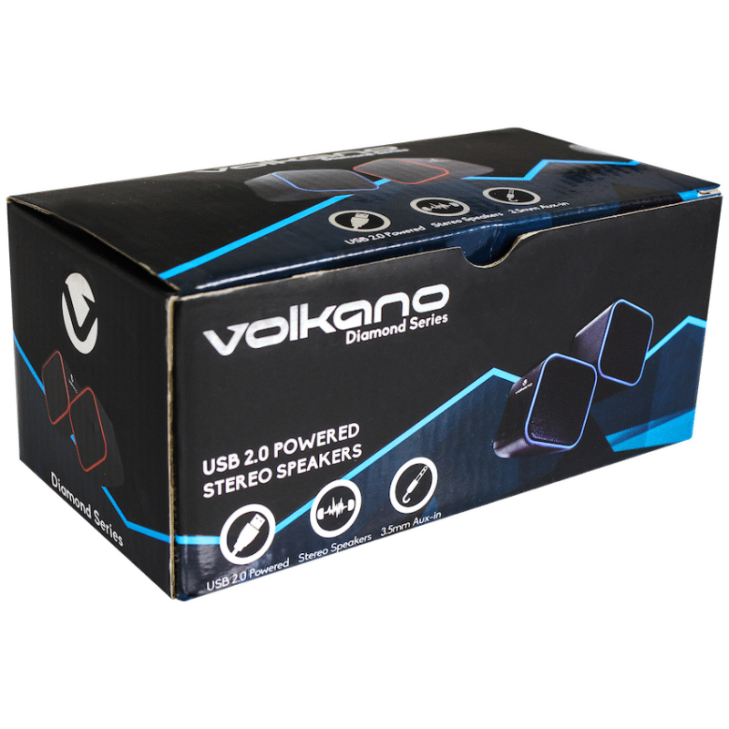 Volkano Diamond Series USB Speaker - Blue