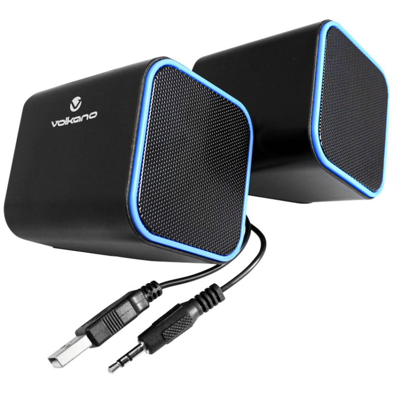 Volkano Diamond Series USB Speaker - Blue