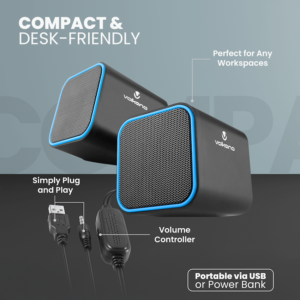 Volkano Diamond Series USB Speaker - Blue - Image 6