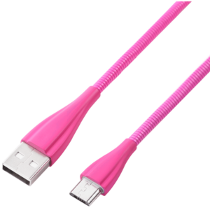 Volkano Fashion Series Micro USB Cable 1.8m - Lumo - Pink - Image 2