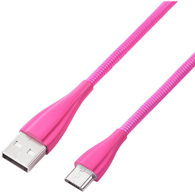 Volkano Fashion Series Micro USB Cable 1.8m - Lumo - Pink