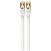 VolkanoX Giga Series Cat 7 Ethernet Cable 5m - White, Gold Tips