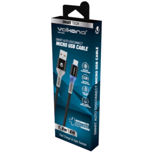 Volkano Smart Series Auto Disconnect Micro USB Cable - 1.8m - Image 2