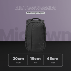 Volkano Midtown 15.6" Laptop Backpack - Black - Image 7