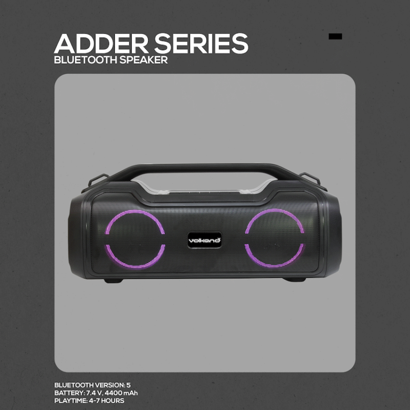 VolkanoX Adder Series Bluetooth Speaker - Black