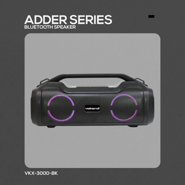 VolkanoX Adder Series Bluetooth Speaker - Black