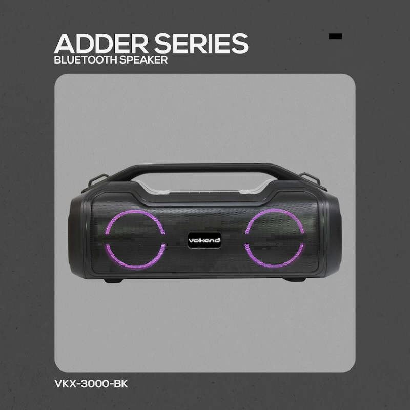 VolkanoX Adder Series Bluetooth Speaker - Black