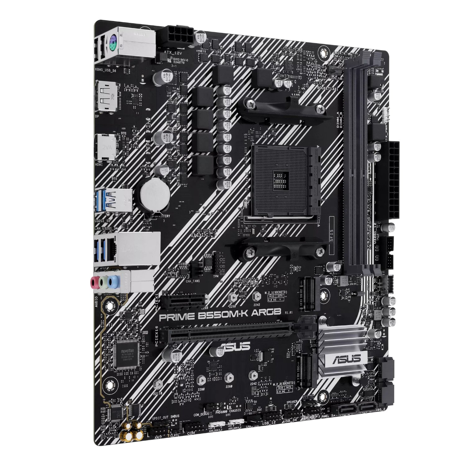 Asus PRIME B550M-K ARGB AM4 and Asus Prime LC 240 ARGB Liquid CPU Cooler Bundle - Image 2