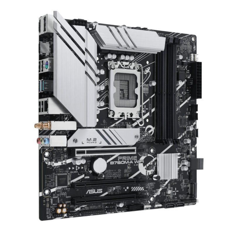 Asus PRIME B760M-A WIFI LGA1700 and Asus Prime LC 240 ARGB Liquid CPU Cooler Bundle