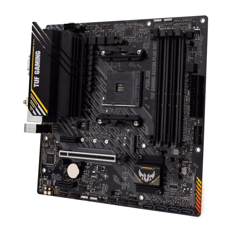 Asus TUF Gaming A520M-PLUS WiFi AM4 and Asus Prime LC 240 ARGB Liquid CPU Cooler Bundle