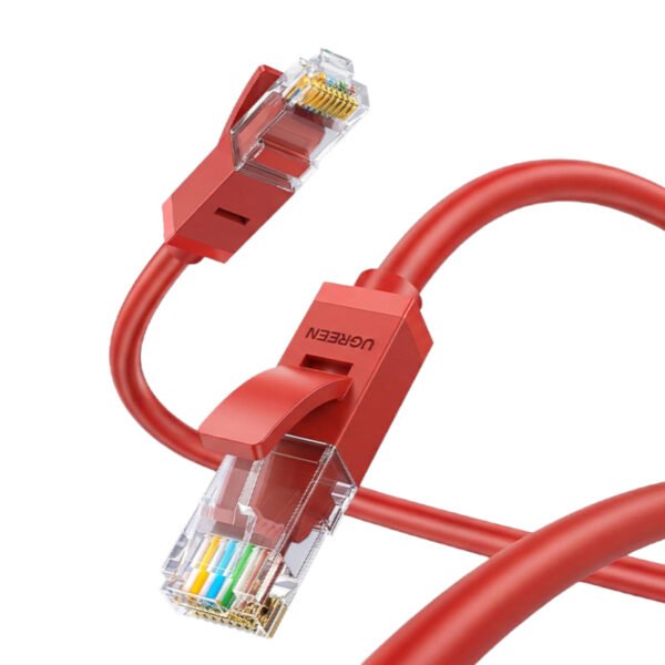 UGREEN RJ45 CAT6 1m LAN Network Cable – (1Gbps, 250MHz) – Red