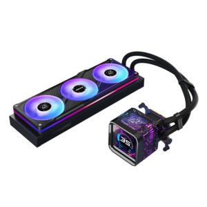 ASRock Phantom Gaming 360 LCD All-in-one Liquid CPU Cooler - Black - Image 3