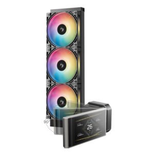 Alternative view of DeepCool LT360 VISION ARGB 4.5" LCD All-in-one CPU Liquid Cooler - Black
