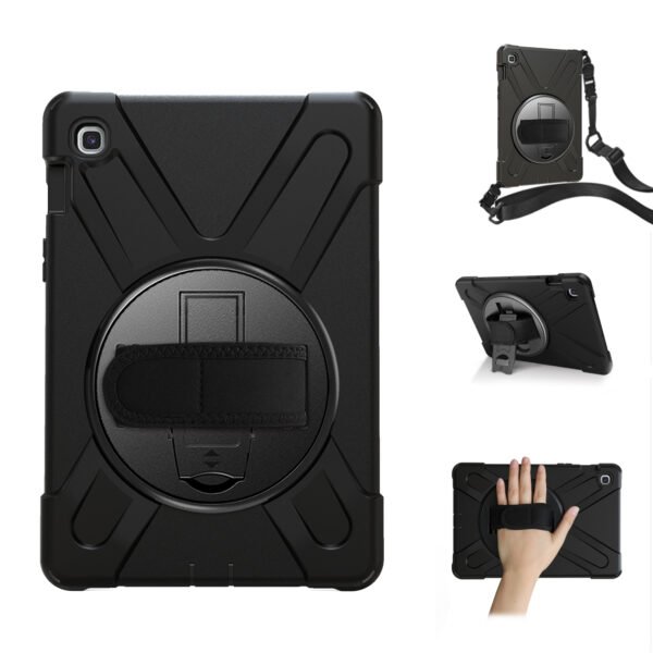 Port Designs Pro Shock 360 Rugged Protective and Rotative Folio for Samsung Galaxy Tab A9+ - Black