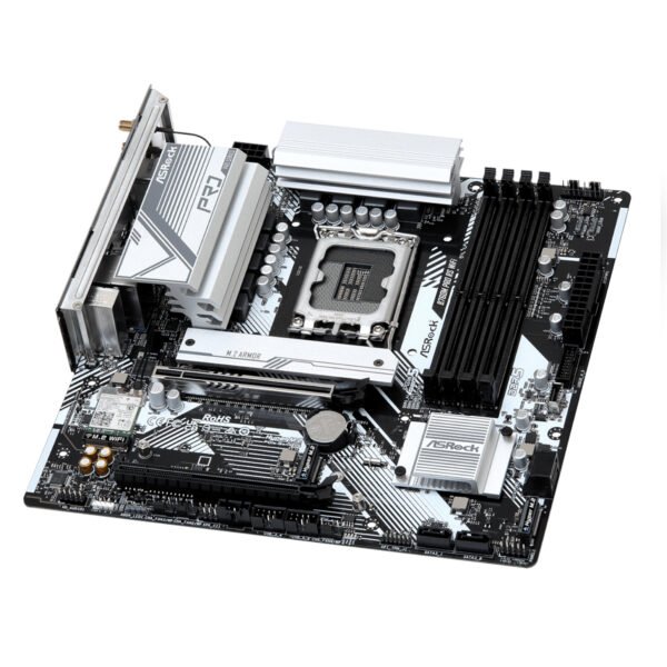 ASRock B760M Pro RS WiFi Intel LGA 1700 MATX Gaming Motherboard