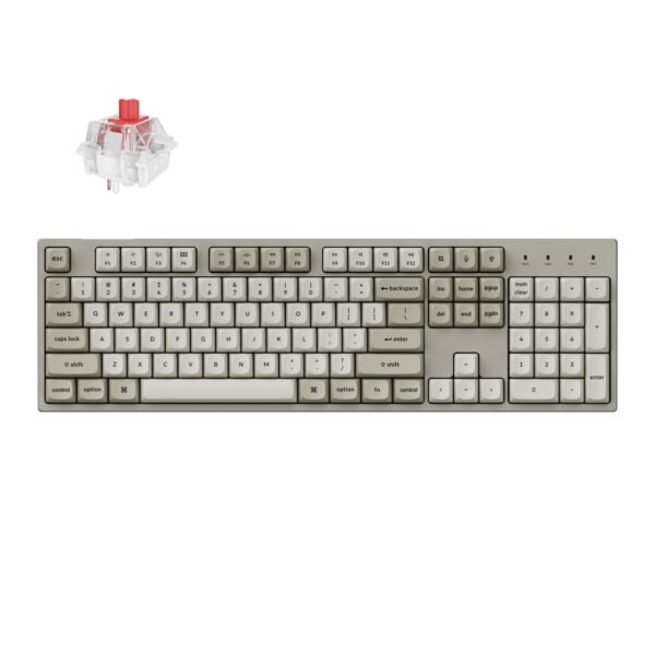 Keychron C2 Pro 100% 8K Super Red Switch Hot-Swap RGB Wired Custom Mechanical Keyboard