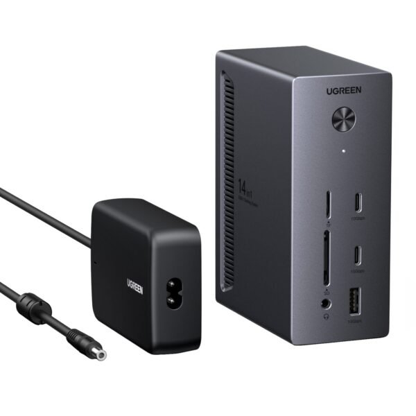 UGreen 14-in-1 USB Type-C TO USB/2x HDMI/DP/RJ45 Docking Station