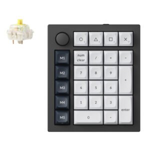 Keychron Q0 Max QMK Gateron Jupiter Banana RGB Wireless Custom Number Pad Shell White