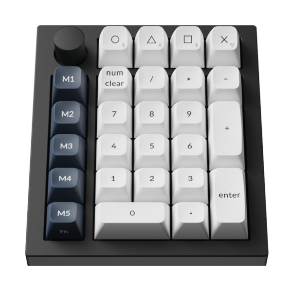 Keychron Q0 Max QMK Gateron Jupiter Banana RGB Wireless Custom Number Pad Shell White