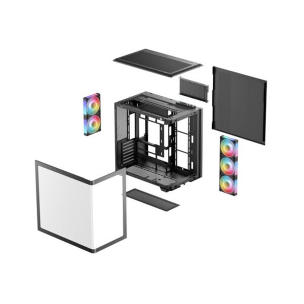 DeepCool CG590U 5F ATX ARGB Gaming Chassis - Black