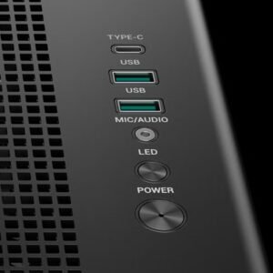 DeepCool CG590U 5F ATX ARGB Gaming Chassis - Black - Image 8