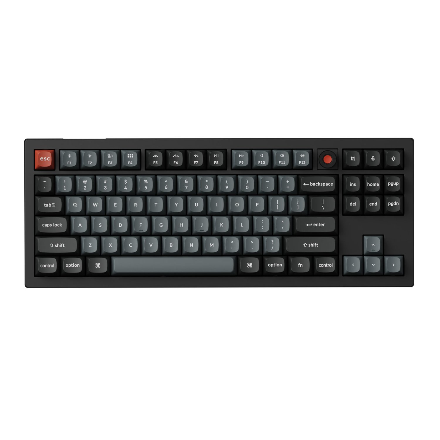 Keychron V3 Ultra 80% 8K Red Switch Hot-Swap RGB Wireless Keyboard - Black - Image 2