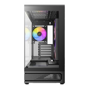 Alternative view of Antec C2M ARGB Compact Micro-ATX Gaming Chassis - Black