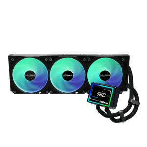 Alternative view of ASRock Challenger 360 Digital AIO Liquid Cooler - Black