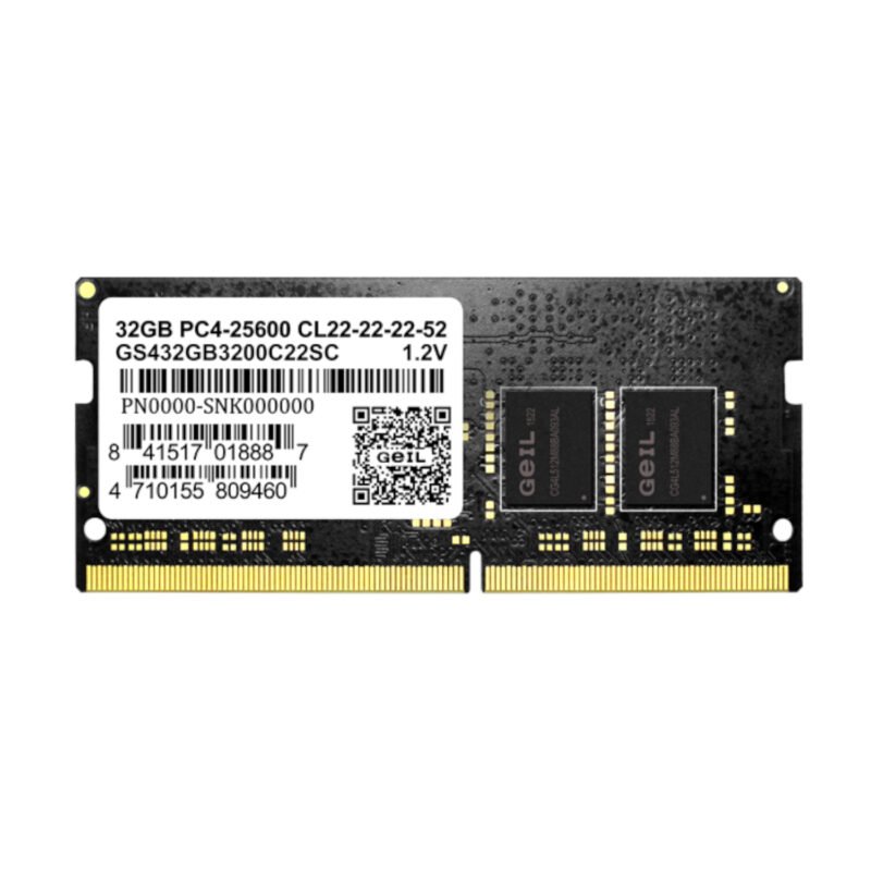 GeIL Pristine 32GB DDR4 3200MHz Notebook Memory