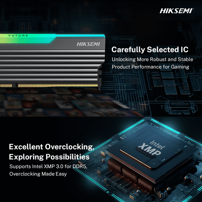 Hiksemi Future RGB 16GBKIT (2x8GB) 3600MHz DDR4 Desktop Gaming Memory Black