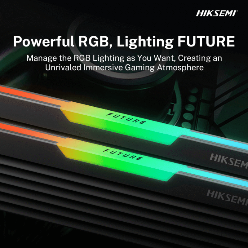 Hiksemi Future RGB 16GBKIT (2x8GB) 3600MHz DDR4 Desktop Gaming Memory Black