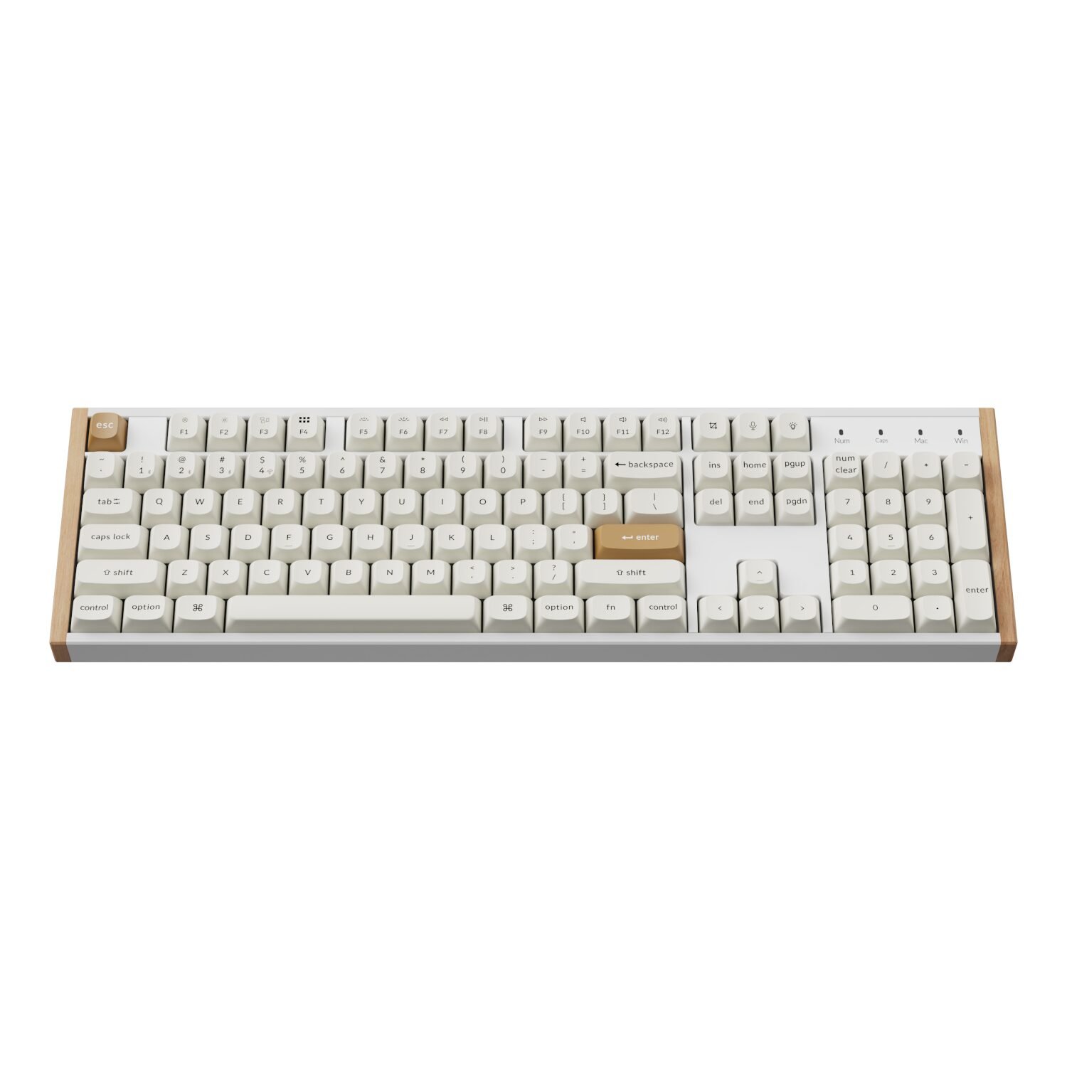Keychron K10 HE Special Edition Full-size Hot-Swap Gateron Dbl-Rail Nebula Switch RGB Wireless Keyboard - White (Wood + Al) - Image 3