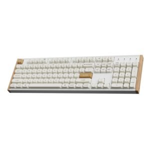 Keychron K10 HE Special Edition Full-size Hot-Swap Gateron Dbl-Rail Nebula Switch RGB Wireless Keyboard - White (Wood + Al) - Image 4