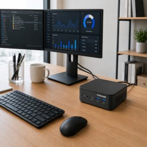 PCBuilder CUBE Intel Core 3-100U 12GB DDR5 512GB Windows 11 Home Mini PC - Image 6