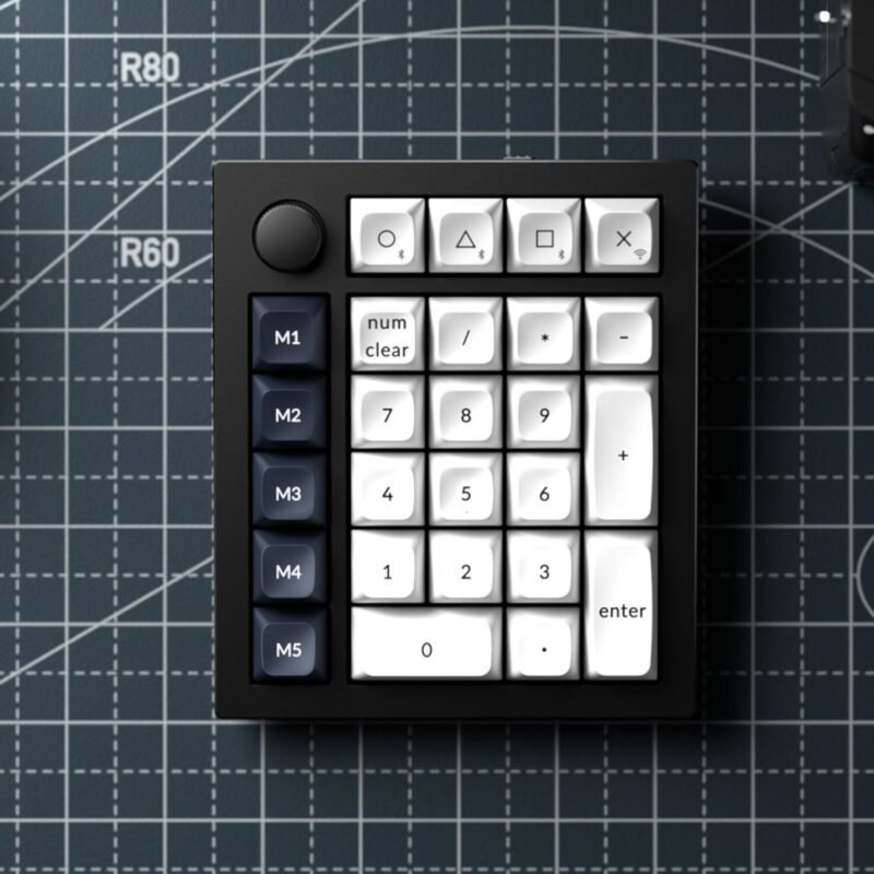 Keychron Q0 Max QMK Gateron Jupiter Red RGB Wireless Custom Number Pad Carbon Black