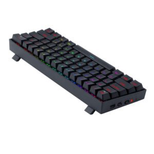 REDRAGON DRACONIC PRO Mechanical 61 Key|Bluetooth 5.0|RGB 9 Colour Modes|Rechargable Battery|Type-C Charging Cable Gaming Keyboard - Black - Image 6