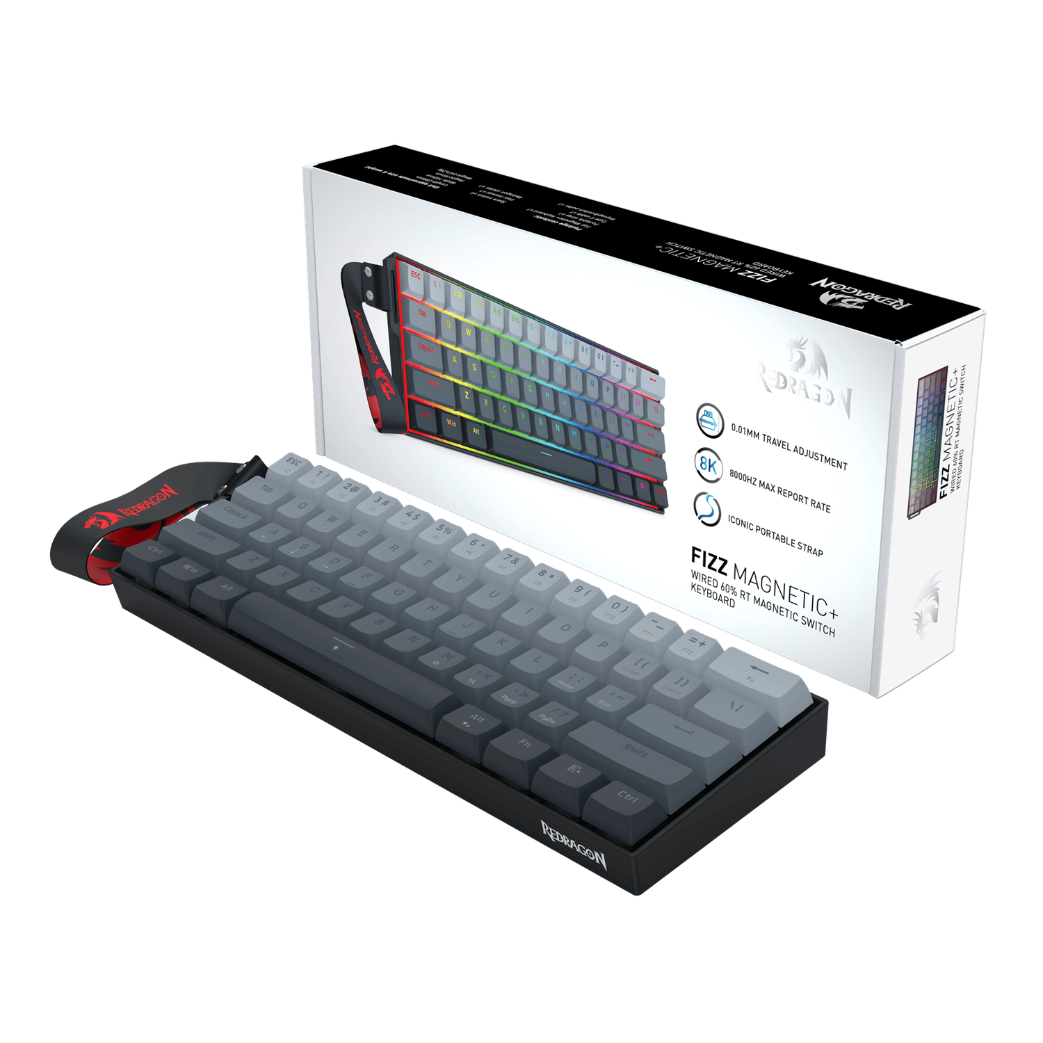 Redragon FIZZ Magnetic+ Wired 60% Gaming Keyboard - Image 8