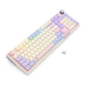 Redragon K768 EISA 100 RGB Wireless Gaming Keyboard - Lilac - Image 5