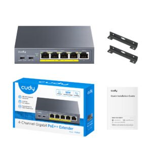 Alternative view of Cudy 4 Port Gigabit PoE 1x PoE Input 60W Switch