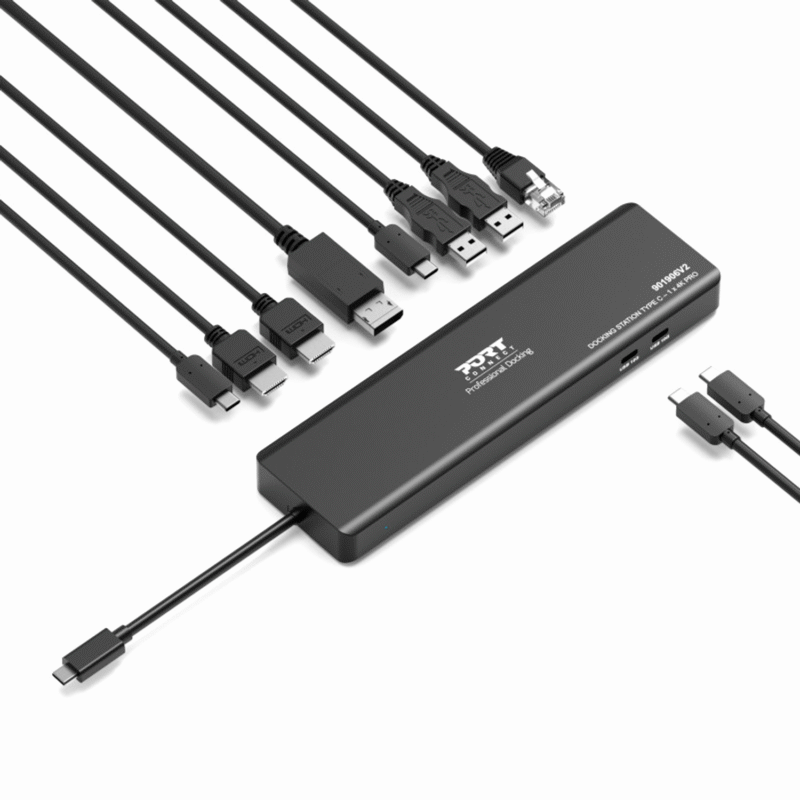 PORT Mobile docking station 1 X 4K USB-C 9 devices 100W