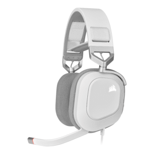 Corsair HS80 RGB USB Wired Over-Ear Gaming Headset — White