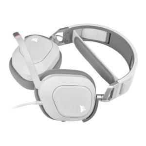 Corsair HS80 RGB USB Wired Over-Ear Gaming Headset — White - Image 3